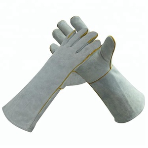 Anti Flash leather protectant's cowhide leather Tig argon arc welding gloves - Product Image 2