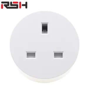 Tuya Smart Life telecomando wifi power travel plug UK standard mini 3 pin smart electric timer socket