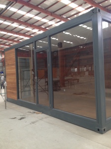 Khung Thép 20ft Vận Chuyển Container Glass Nhà Modular Nhà - Product Image 4