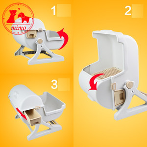 Top Entry <strong>Automatic</strong> Large Hooded Corner Cat <strong>Litter</strong> Box Pan <strong>Tray</strong> with Scoop and Door Cat <strong>Litter</strong> <strong>Tray</strong> Toilet Box - Product Image 2