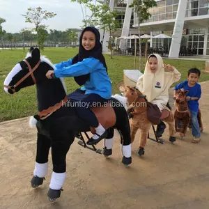 Cavalo de corrida mecânica para crianças, brinquedos ce