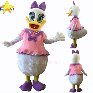 Disney — Costume de mascotte Donald et Daisy, personnages de dessins animés, pour adulte