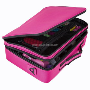 Estuche Oxford para tren de maquillaje, organizador de cosméticos de poliéster, bolsa de almacenamiento con cierre de cremallera, solución de almacenamiento esencial para artistas - Product Image 2