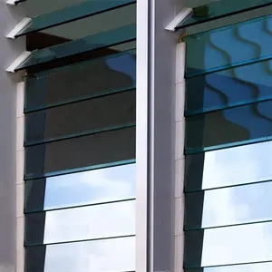 Vidro de janela refletor, estanhado transparente fosco temperado persianas para janela de 3mm 4mm 5mm 6mm