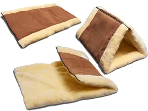 Cat pet luxury bed fleece tube indoor cushion foldable mat for dog puppy kitten kitty house