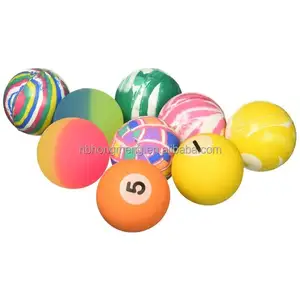 Bolas de borracha personalizadas, 27mm 32mm 45mm, em massa, impressa para crianças, bolas de brinquedo