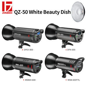 JINBEI QZ-50 Fotografiche Beauty Dish Riflettore con Miele di Favo <span class=keywords><strong>Bianco</strong></span> 50 centimetri Bowens Mount per la <span class=keywords><strong>Fotografia</strong></span> di Ritratto - Product Image 3