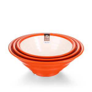 Bát Mì Ramen Melamine Tròn Màu Cam Và Trắng Hai Màu Bán Chạy Nhất - Product Image 1