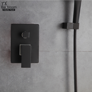 <strong>Kaiping</strong> <strong>Faucet</strong> Manufacturer Contemporary Matte Black In-Wall CUPC Shower Set Bathroom Taps <strong>Faucet</strong> Bathroom Tapware - Product Image 3