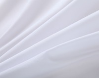 Tissu 100 % coton tissé léger, imperméable, blanc uni, pour la literie, les sacs et les mariages