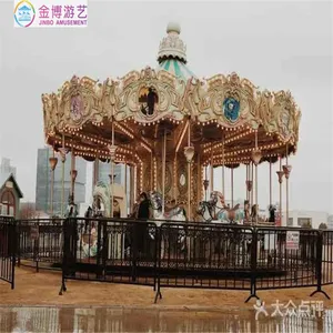 good quality ce certificate European theme park kiddie riding musical carousel horse for sale