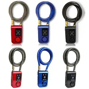 high security product remote control bike van motorcycle alarm locks steel cable anti theft electric tricycle lock