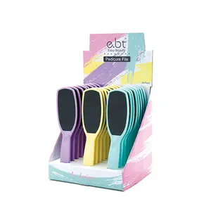 Factory wholesale Smoother Cosmetic Callus Remover pedicure sandpaper Foot File with plastic handle