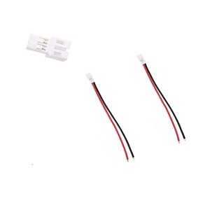 JST PH 2.0 2 Pin Connector Plug 55ミリメートルRedとBlack Silicone Cable Wire配線 - Product Image 1