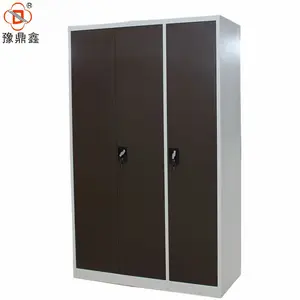 Luoyang factory 3 door metal wardrobe bedroom godrej almirah designs with price