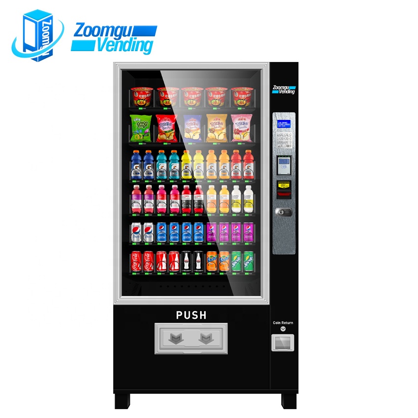 Автоматический торговый автомат Oem/odm для продажи закусок и напитков