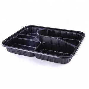 Plastic Disposable Lunch Box Disposable PP Plastic Bento Lunch Box