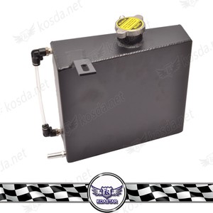 Nouvelle arrivée en aluminium poli 2JZ radiateur noir liquide de refroidissement débordement vase d'expansion réservoir Kit - Product Image 2