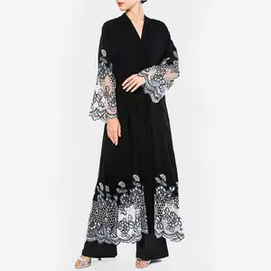 New Arrival Two Pieces Sets Islamic Kids Baju Kurung Woven Jubah Turkey Dubai Abaya Kaftan