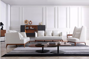 Italian Simple Design Living Room Furniture <strong>Coffee</strong> <strong>Table</strong> Set Modern Wood Tea <strong>Coffee</strong> <strong>Table</strong> <strong>Oval</strong> Wooden with Metal Base Iron - Product Image 3