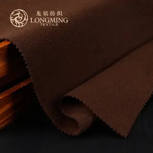 China têxtil maravilhoso de preços por atacado 100% poliéster rayon adequando tecido de veludo escovado