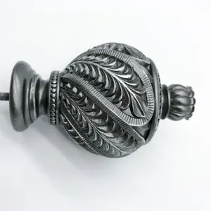 Home Decoration Curtain pole Finials With Special Shape  Plastic Curtain Finials