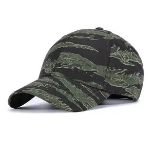 Bán Sỉ Sẵn Sàng Để Vận Chuyển Bông Màu Đen Xanh Lá Cây Realtree Camo Hat Cap Tùy Chỉnh Ngụy Trang Mũ Bóng Chày