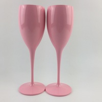 5.5 OZ Popolare Colorato Sicuro Infrangibile Feste di Matrimonio Tostatura di Plastica Flauti Per Champagne