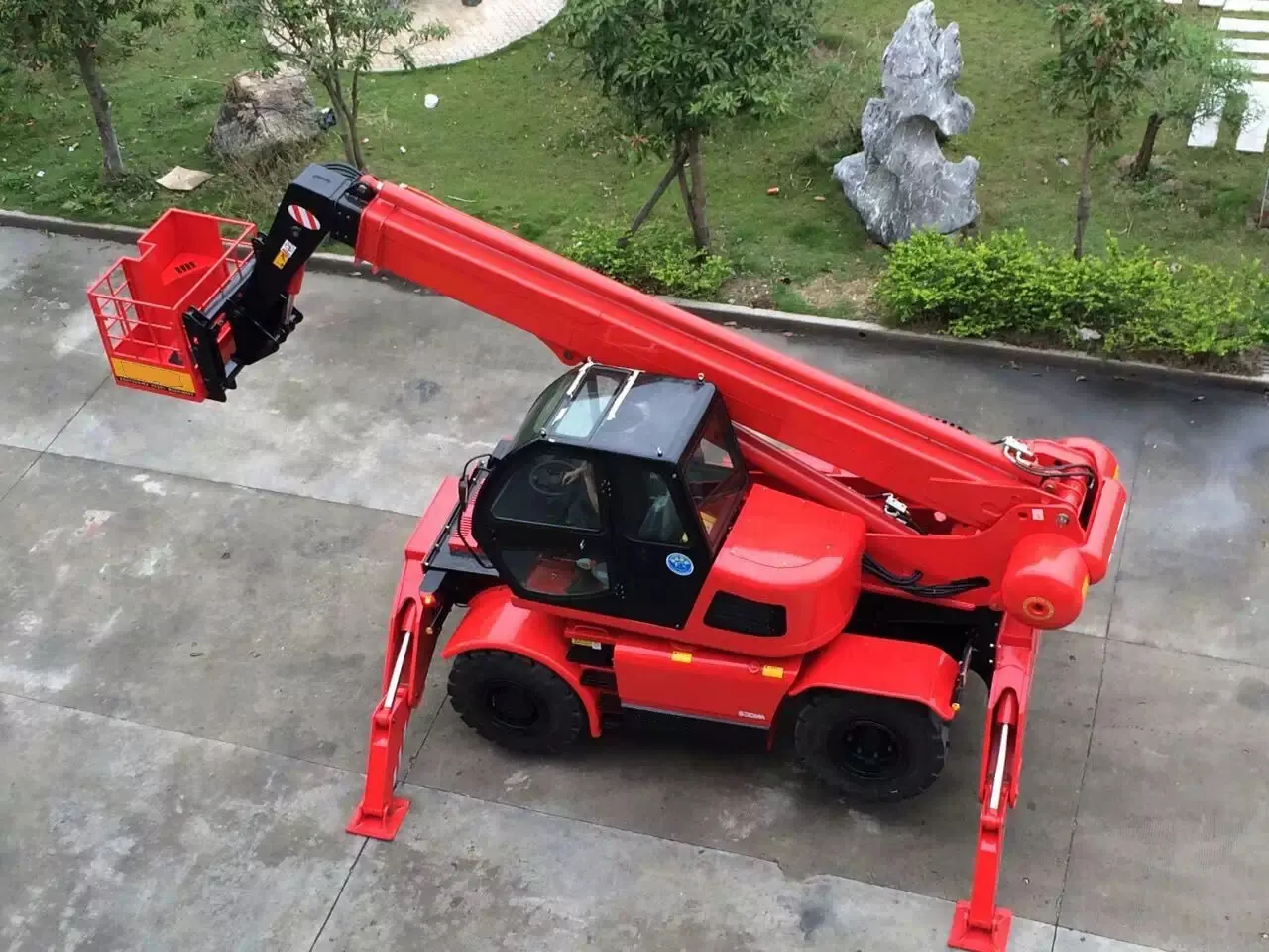 중국 3.5 톤 4ton 7m 8m 텔레스코픽 지게차 텔레스코픽 처리기 Telehandlers