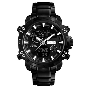 Reloj Deportivo Skmei 1146 para Hombre en Negro, Reloj Cronógrafo Deportivo de Acero Inoxidable - Product Image 3
