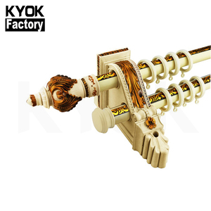 KYOK אחת עלה Goldbracket רצועת וילון Metalantiqu פליז וילון חריר Ring70Mm עץ וילון טבעת - Product Image 2