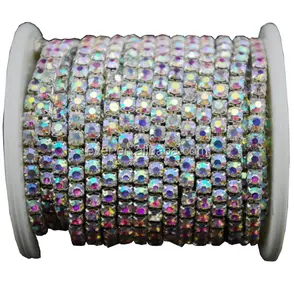 Corrente para copo ab de strass, corrente de strass com strass, joias com strass