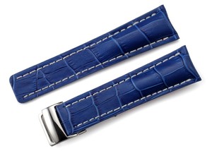 <span class=keywords><strong>Montre</strong></span> En <span class=keywords><strong>Cuir</strong></span> Bande pour Breitling De Luxe Bleu Royal <span class=keywords><strong>Bracelet</strong></span> Ceinture <span class=keywords><strong>Bracelet</strong></span> <span class=keywords><strong>Avec</strong></span> <span class=keywords><strong>Boucle</strong></span> <span class=keywords><strong>Déployante</strong></span> - Product Image 5
