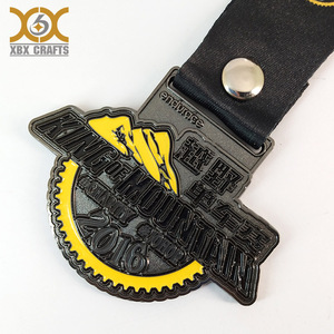 Custom 2D 3D aleación de zinc diseño Premio deportes souvenir Craft bicicleta raza medalla de metal con cinta personalizada - Product Image 1