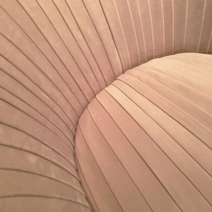 Living Room <strong>pink</strong> Velvet <strong>Occasional</strong> Pleated Single Sofa Arm <strong>Chair</strong> - Product Image 6