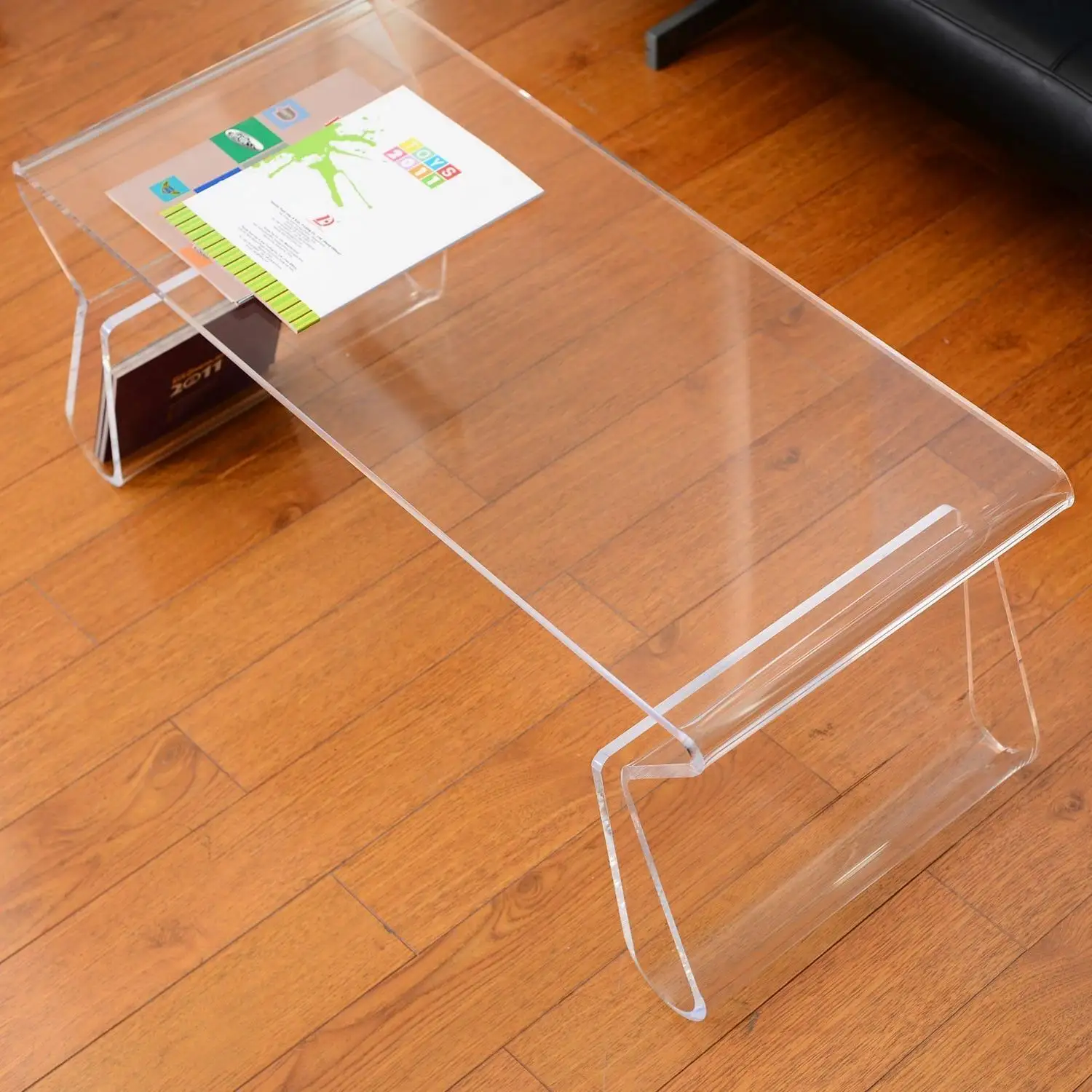 Mesa de acrílico transparente/escritorio de decoración del hogar