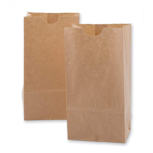 Bolsa de Papel Encerada Blanca de 4 lb Estilo SOS de 5" x 3 1/8" x 9 11/16", Bolsas para Pan a Prueba de Grasa - Product Image 1