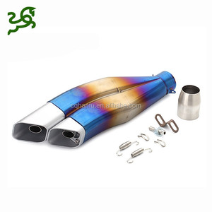 Silenciador <span class=keywords><strong>de</strong></span> motocicleta <span class=keywords><strong>de</strong></span> nuevo diseño, tubo <span class=keywords><strong>de</strong></span> <span class=keywords><strong>escape</strong></span> <span class=keywords><strong>doble</strong></span> - Product Image 4