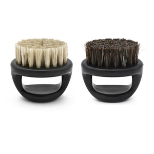 <span class=keywords><strong>Brosse</strong></span> à raser en poils de sanglier avec anneau rond en résine et manche en plastique - Product Image 4