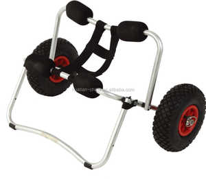 Chariot de transport pliable robuste en aluminium pour kayak et canoë - Product Image 2