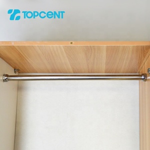 Accessori per Armadio TOPCENT, Barra in Ferro <span class=keywords><strong>Cromato</strong></span>, <span class=keywords><strong>Tubo</strong></span> Rotondo per Guardaroba - Product Image 3
