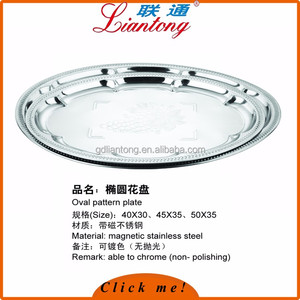 Libre de <span class=keywords><strong>la</strong></span> muestra de color plata precio barato de acero inoxidable bandeja de comida - Product Image 2