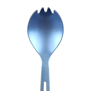 Spork en titane bleu ultra-léger réutilisable de randonnée de camping écologique en plein air avec ouvre-bouteille - Product Image 5