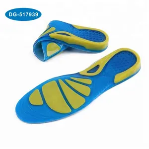 Gel di silicone di spessore morbido e confortevole sport full size soletta per assorbimento degli urti per gli uomini e le donne