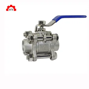Wenzhou Sanitary Low Maintenance Corrosion Resistant Welded Connection Body Weld Butt 3-pc Ball Valve