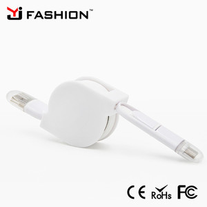 Rétractable USB Data Sync <span class=keywords><strong>Chargeur</strong></span> Câble <span class=keywords><strong>Cordon</strong></span> Fil avec LED lumière Pour Samsung, HTC, Android, <span class=keywords><strong>iPhone</strong></span> 6 Plus 5S 5 iPad - Product Image 3