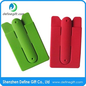 <span class=keywords><strong>Porte</strong></span>-cartes collant en silicone avec logo personnalisé pour téléphone portable - Product Image 6
