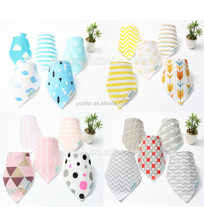 Popfish organic cotton baby drool bandana bibs - Product Image 5