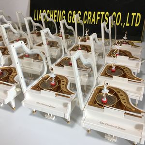 प्लास्टिक के बड़े पियानो संगीत बॉक्स बैले संगीत गहने बॉक्स - Product Image 5