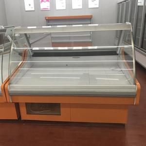 Alta calidad 2 m longitud supermercado puerta de cristal curvo casos delicatessen refrigerado para la venta - Product Image 2